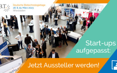 Deutsche Biotechnologietage 2023 – Angebot für Startups – die Startup-Zone